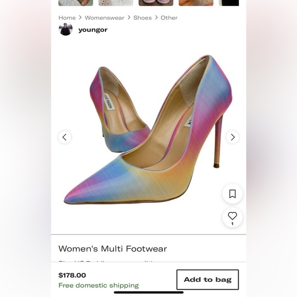 Steve Madden Rainbow heels - Picture 9 of 9